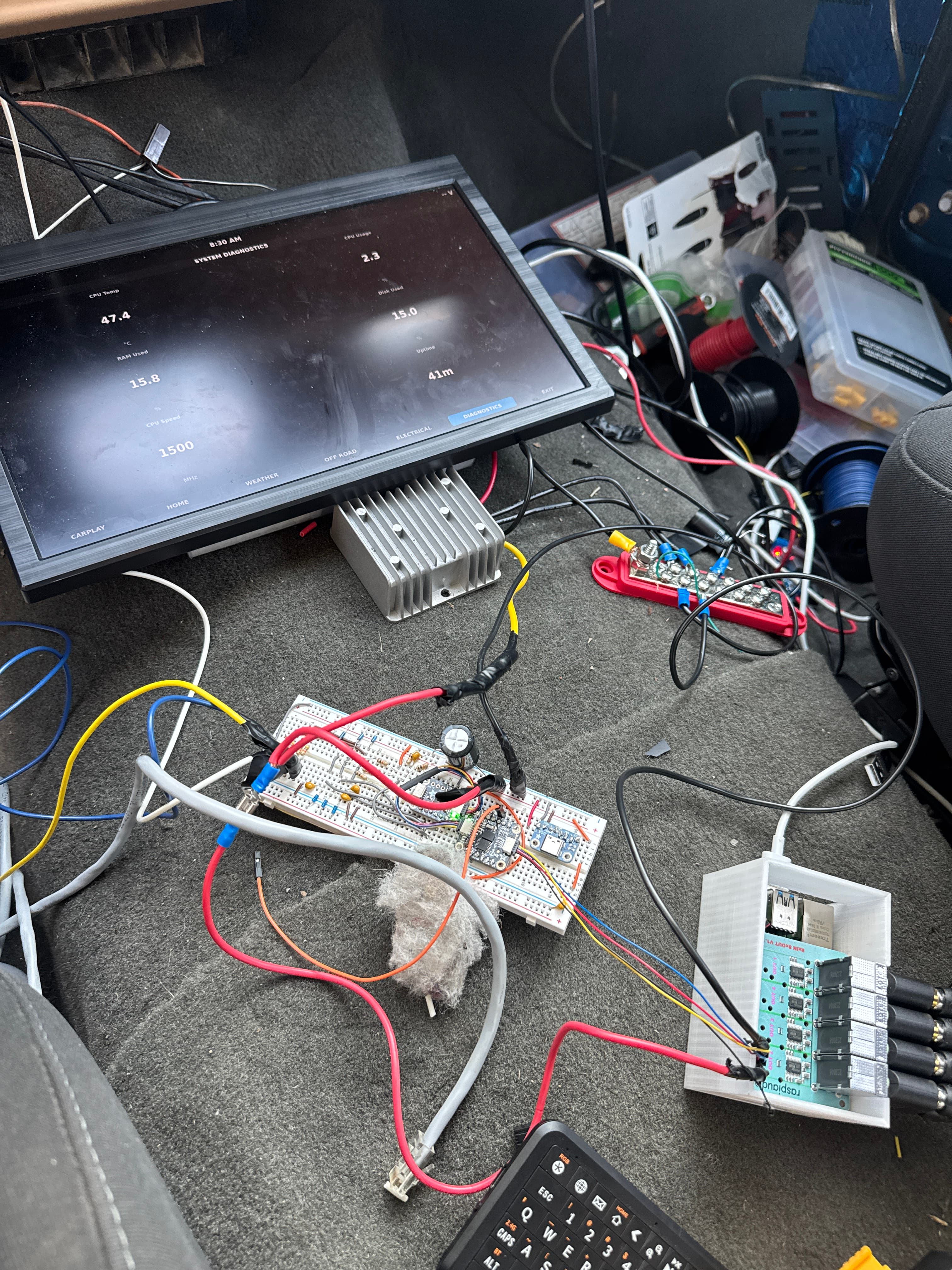 Jeep Computer Raspberry Pi-based onboard computer installation
